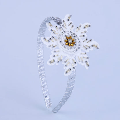 Choko Silver Starburst Beadwork Kids Hairband | Cute Hairband for Girls - Choko