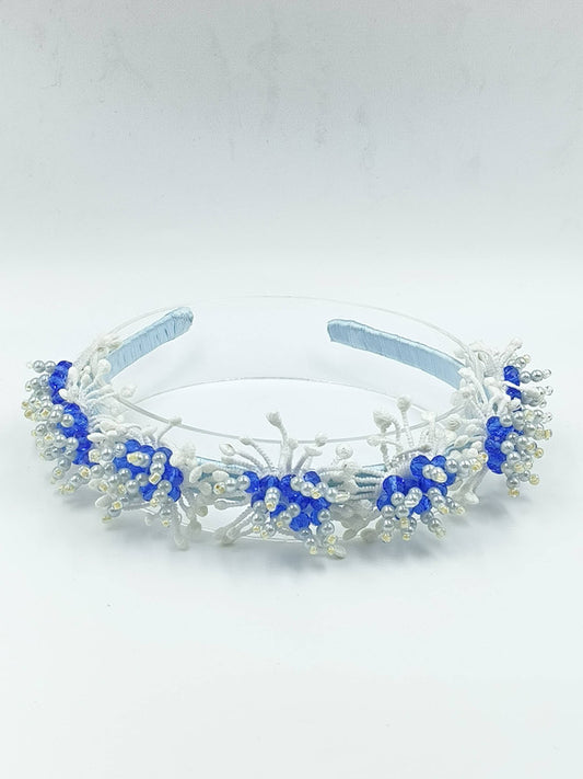 Choko Blue Ocean Bloom Kids Hairband for Girls