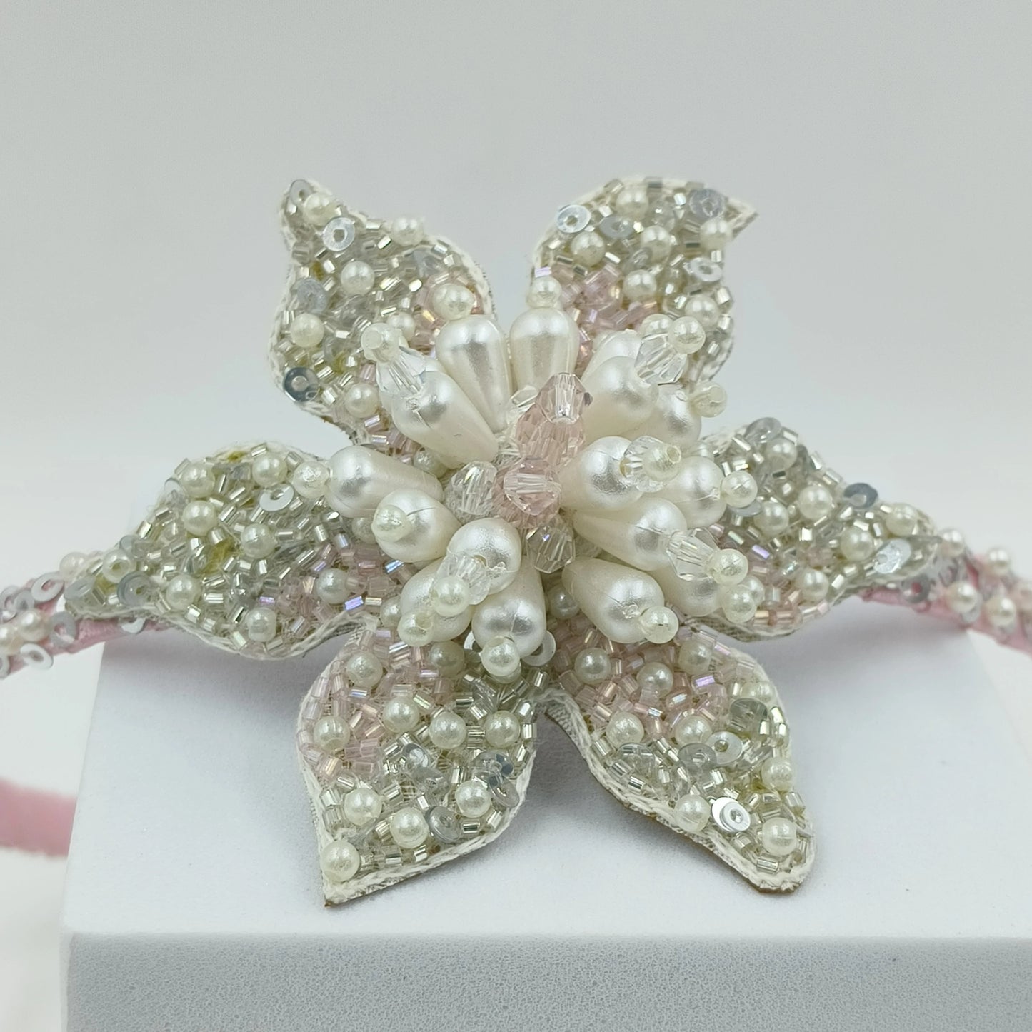 Pink Floral Pearl Hairband for Girls - Choko Kids' Accessory - Choko
