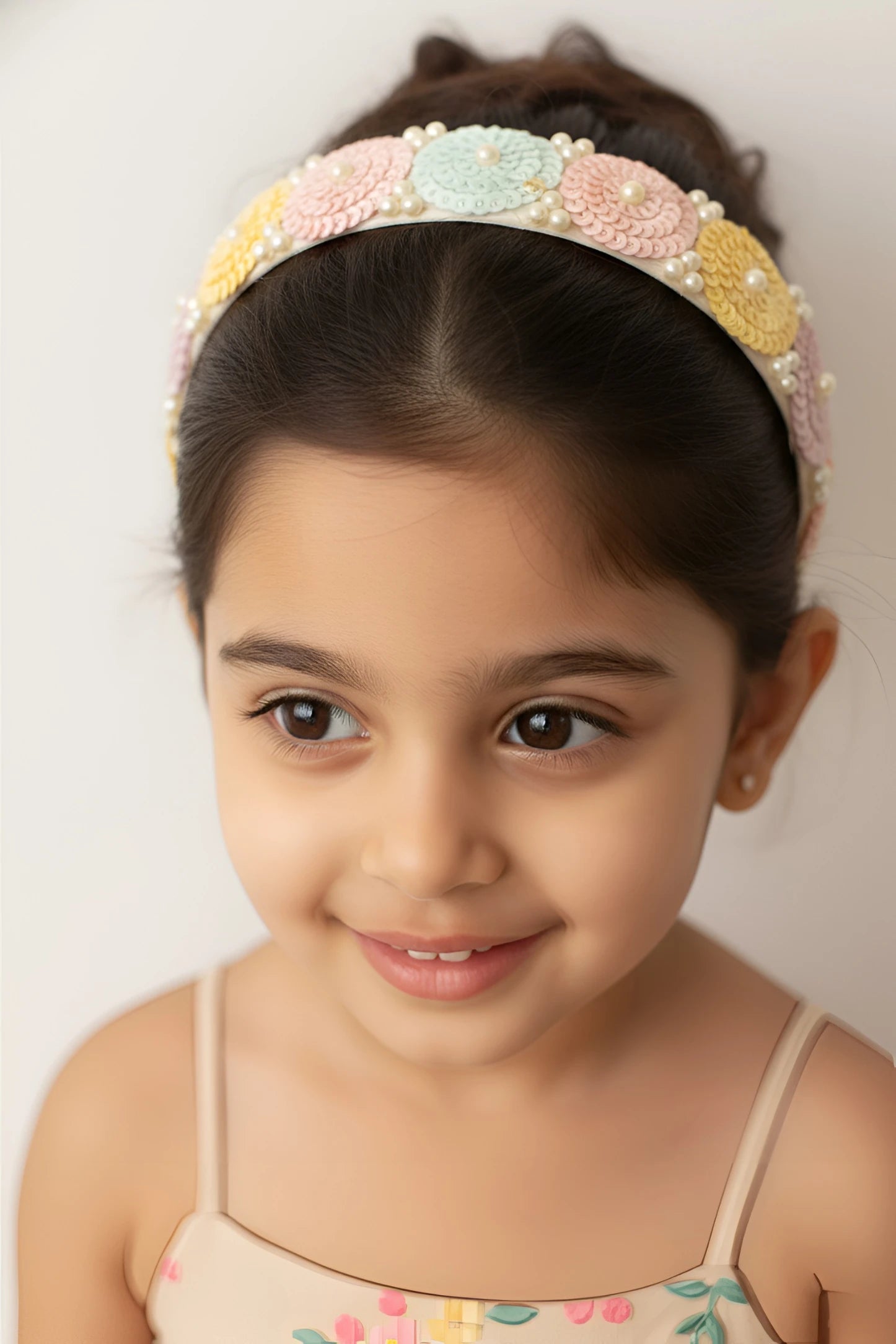 Kids Sequin & Pearl Hairband Pink – Cute Hairband for Girls | Choko - Choko
