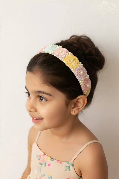 Kids Sequin & Pearl Hairband Pink – Cute Hairband for Girls | Choko - Choko