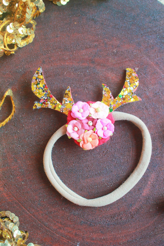 Choko Reindeer's Antler Hairband for Babies - Christmas